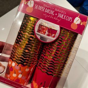 Baking & Snack Cups - 50 Paper Cups for Cupcakes or Snacks  -New‎